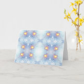 Carte de voeux lumineuse (Fleur jaune)