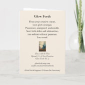 Carte de vœux lumineuse collectable Glow Forth (Dos)