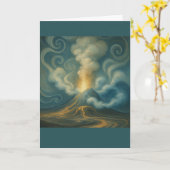 Carte de vœux lumineuse collectable Glow Forth | V (Fleur jaune)