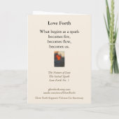 Carte de vœux lumineuse collectible Glow Forth (Dos)