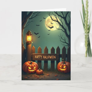 Carte de voeux lumineuse pour Halloween