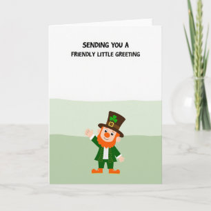 Carte de vœux lutin amical