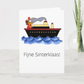 Carte de vœux Luxe Typographie Sinterklaas 5 décem (Devant)