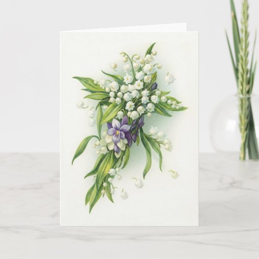 Carte de vœux Lys de Pâques de la Vallée (Devant)