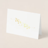 Carte de voeux M. & M. Etched Gold Foil (Devant)