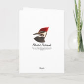 Carte de voeux M. & Mme Pileated Woodpecker (Dos)