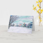 Carte de voeux Mackinac City (Fleur jaune)