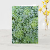 Carte de voeux Macro Broccoli (Fleur jaune)