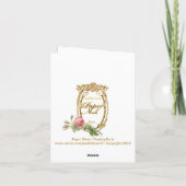 Carte de voeux Madame Pompadour (Dos)