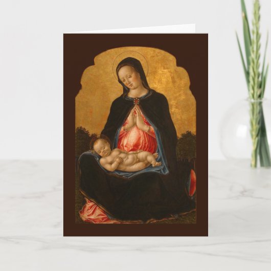 Carte de voeux Madonna & Child art (Devant)