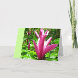 Carte de voeux Magenta Magnolia