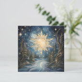 Carte de voeux Magical North Star (Debout devant)