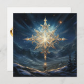Carte de voeux Magical North Star (Devant / Derrière)