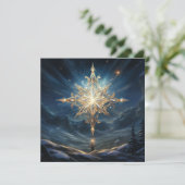 Carte de voeux Magical North Star (Debout devant)