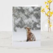 Carte de vœux "Magie de l'hiver" (Fleur jaune)