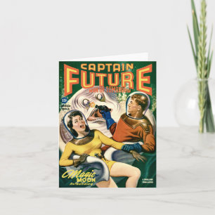 Carte de voeux magique de lune