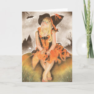 Carte de voeux magique Halloween