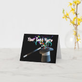 Carte de voeux Magique Top Hat (Fleur jaune)