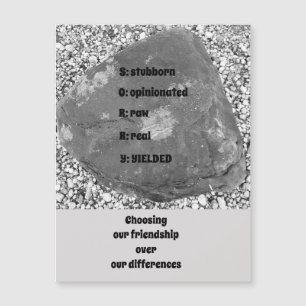 Carte de voeux magnétique