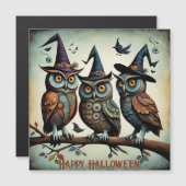 Carte de voeux magnétique au four à plumes (Devant / Derrière)