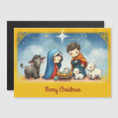 Carte de voeux magnétique du gestionnaire (Devant / Derrière)