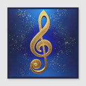 Carte de voeux magnétique G-Clef (Devant)