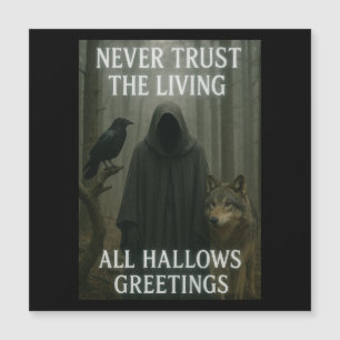 Carte de voeux magnétique pour Halloween