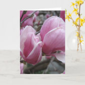 Carte de voeux Magnolia (Fleur jaune)