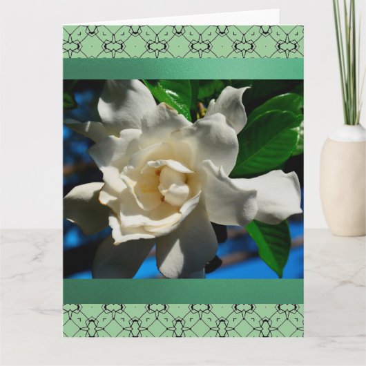 Carte de voeux Magnolia-Light Green Design (Devant)