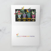 Carte de voeux Mah Jongg Birds (Intérieur)