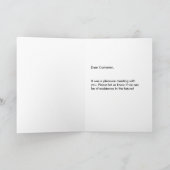 Carte de voeux main-shake (Intérieur)