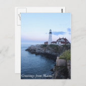 Carte de voeux Maine (Devant / Derrière)