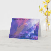 Carte de voeux mains (Fleur jaune)