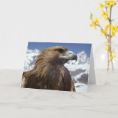 Carte de voeux Majestic Eagle (Fleur jaune)