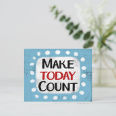 Carte de voeux Make Today Count (Debout devant)