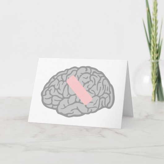 Carte de vœux Mal de tête (Devant)