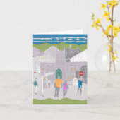 Carte de voeux Malvern Hills UK Artwork (Fleur jaune)