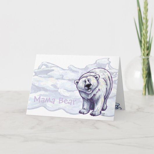 Carte de voeux Mama Polar Bear (Devant)