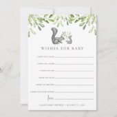 Carte de voeux Mama Squirrel Deux Baby showers (Devant)
