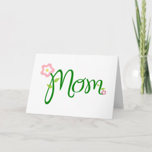 Carte de voeux maman blanche