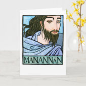 Carte de voeux Manannán (Fleur jaune)