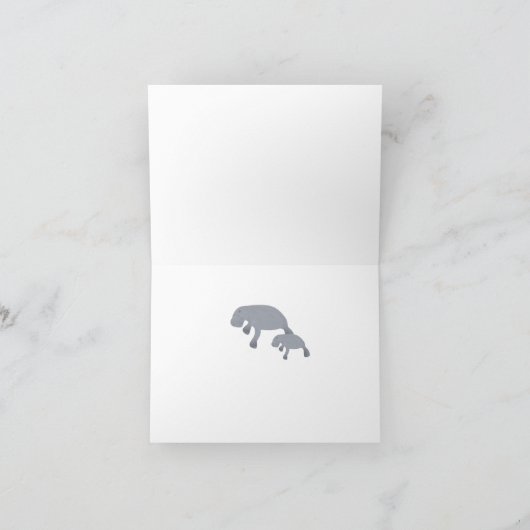Carte de voeux Manatee (Intérieur)