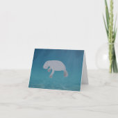 Carte de voeux Manatee (Devant)