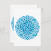 Carte de voeux Mandala (Devant / Derrière)