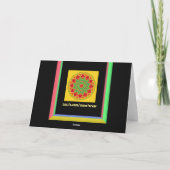 Carte de voeux Mandala (Dos)
