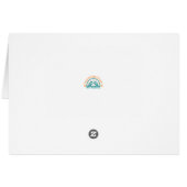 Carte de voeux Mandala Abstraite Gold Grunge Turqu (Dos Horizontal)