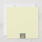 Carte de vœux Mandala Nébuleuse Verte (Dos)