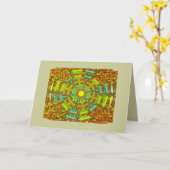 Carte de voeux Mandala Ultimate (Fleur jaune)