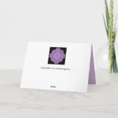 carte de voeux mandala violet (Dos)