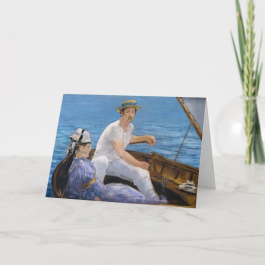 Carte de voeux Manet Boating (Devant)